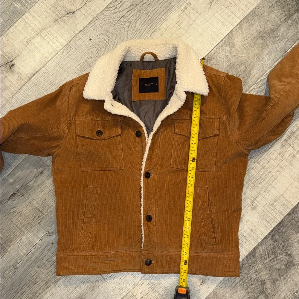 Lucky Brand Tan Corduroy Jacket with Cream Collar - Picture 11 of 12